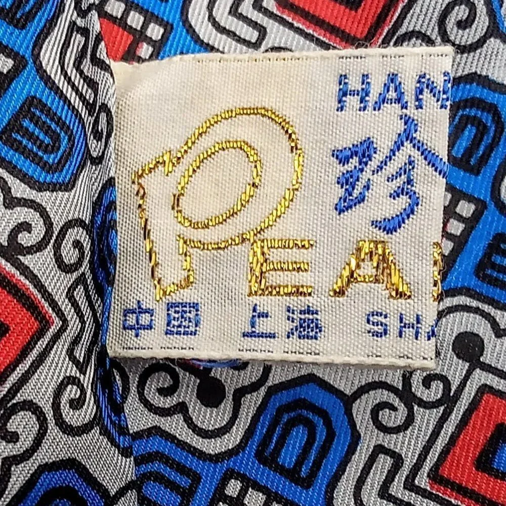Pearl Hand-Printed Fringed Oblong 100% Silk Scarf